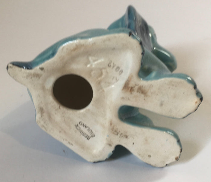 Beswick England Dog figure model 454 turquoise glaze Seated puppy