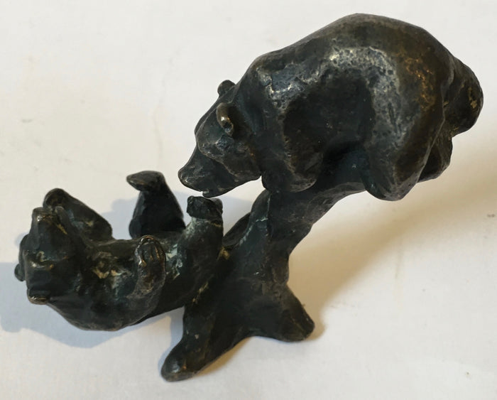 Bronze bear cubs by SIEGFRIED (SIGGY) RUDOLF PUCHTA (GERMAN/CANADIAN, 1933-2015)