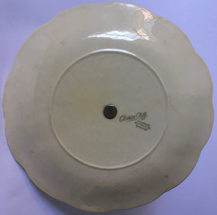 Clarice Cliff Celtic Harvest cake / snack stand hand painted Newport Pottery England