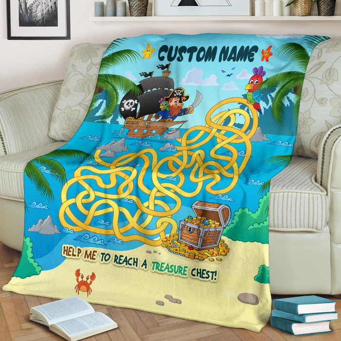 Custom Education Blanket I04 - Pirate Maze