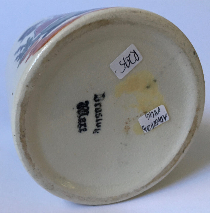 Drostdy Ware Grahamstown Pottery Advertising mug "Parthenon" paint c.1950s (South African)