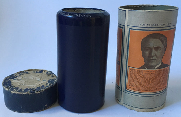 Edison Blue Amber Record - 2350 - I WALK WITH THE KING - RODEHEAVER