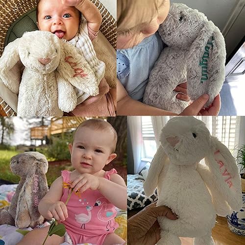 Embroidered Plush Bunny With Child's Name