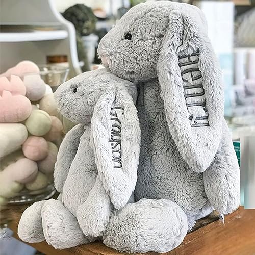 Embroidered Plush Bunny With Child's Name