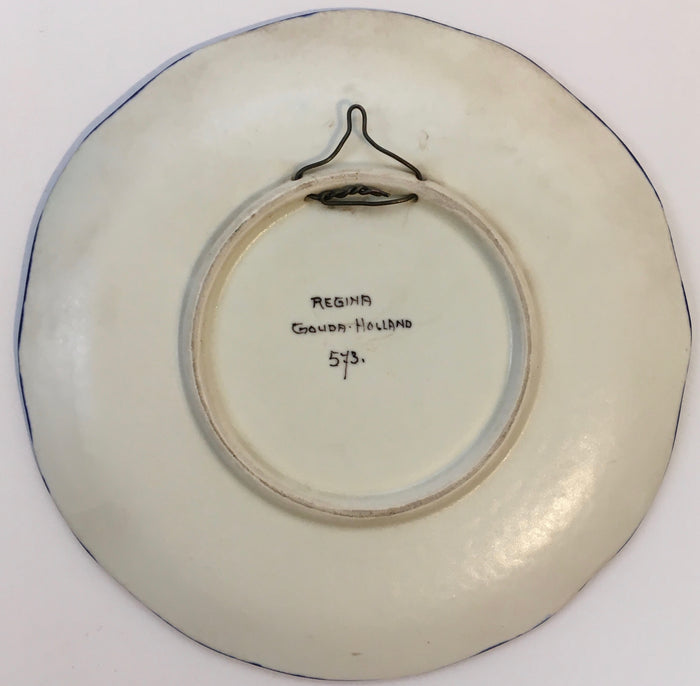 Gouda Regina Holland Commemorative wall plate 7th Jan 1937 HUWELYKSFEEST