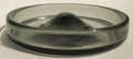 Holmegaard Per Lutken smokey grey glass 'Fried Egg" signed Art glass hand blown bowl 1950s PL 17970
