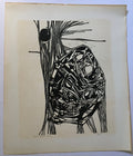 John Burchard Woodblock Print - Original Signed etching Print 35/100 (South African Artist)