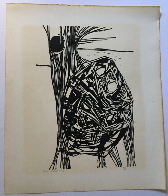 John Burchard Woodblock Print - Original Signed etching Print 35/100 (South African Artist)