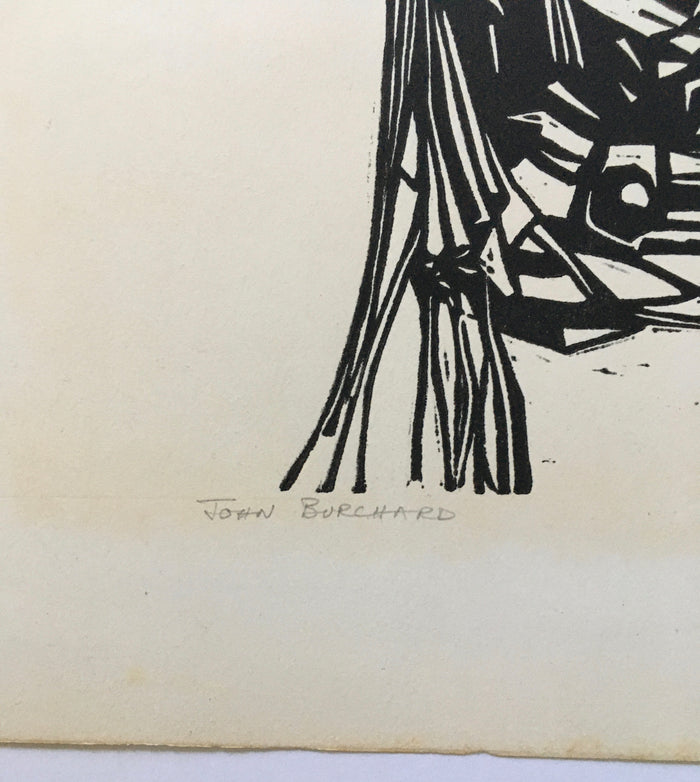 John Burchard Woodblock Print - Original Signed etching Print 35/100 (South African Artist)