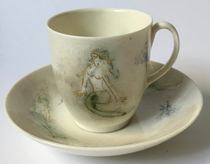 Katherine Glenday (South African) Hand made & Painted Porcelain cup & saucer