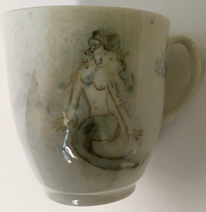 Katherine Glenday (South African) Hand made & Painted Porcelain cup & saucer