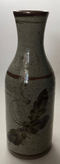 Kolonyama Pottery from Lesotho -  Wine carafe or bottle vase 24 cm - Hand made studio art pottery