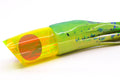 Koya Lures Chartreuse Rainbow Red Eyes Small Poi Dog 10" 6.5oz Fire Tailz Vinyl Mahi