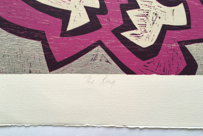 Mark Lawrence Dixon (b.1957) Abstract print "THE RING" 9/10 dated 90 (South African Artist)