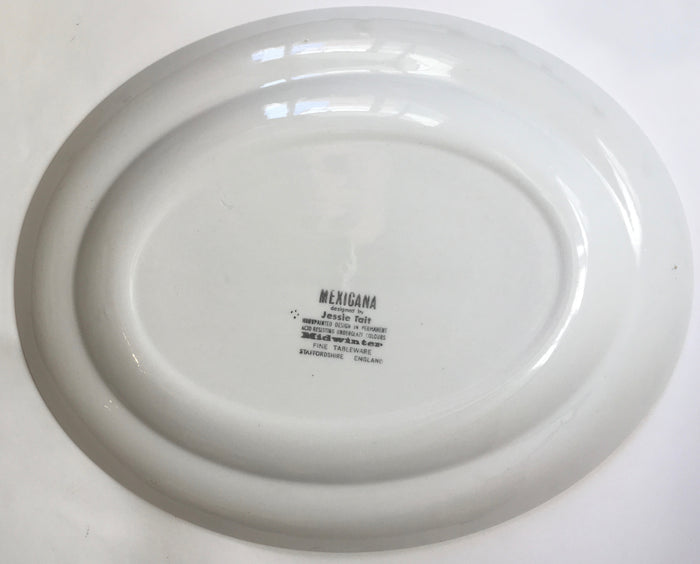 Midwinter Modern MEXICANA designed by Jessie Tait large platter Hand Painted c.1960s