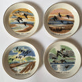 Midwinter Stylecraft PETER SCOTT flying Mallard Ducks Dishes x 4 Staffordshire England