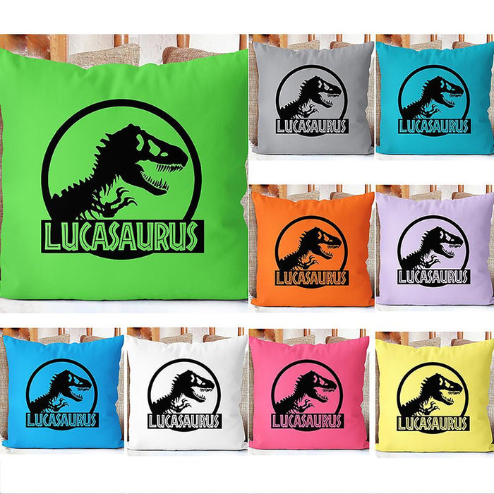 Personalize Name Cushion Dinosaur 01