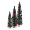 Possible Dreams Clothtique 2015 Green Trees Set/3 #4049035 NIB FREE SHIP 48 STAT