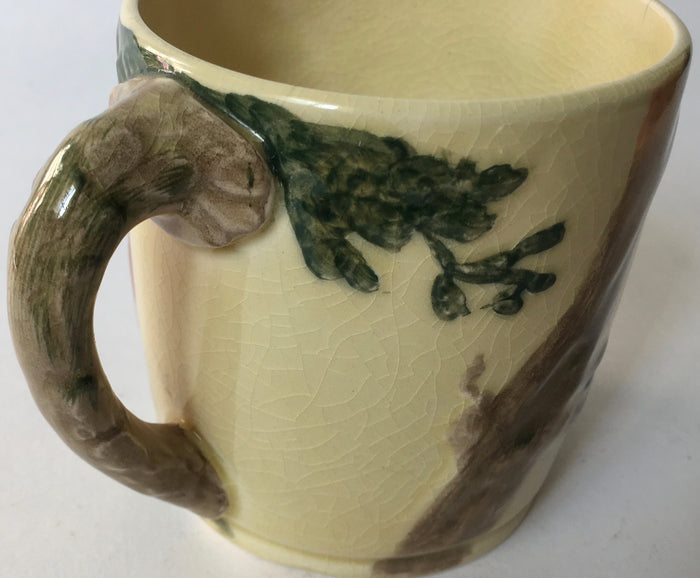 Rare Royal Doulton Squirrel children nursery ware mug D 5407 c. 1940 Hand painted relief