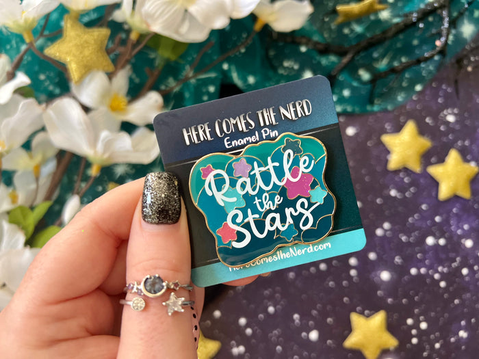 "Rattle the Stars" Quote - Enamel Pin