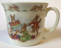 Royal Doulton Bunnykins - HW 119 Unravelling the Knitting HW 119R Trying on the Knitting Hug-a-mug