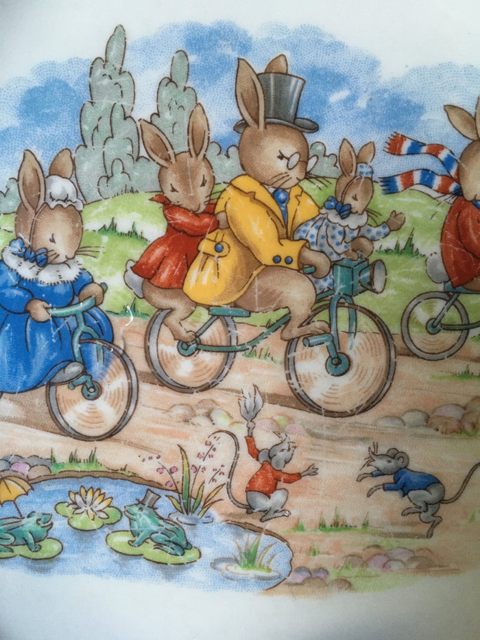 Royal Doulton Bunnykins - LF 11 Family Cycling - baby bowl