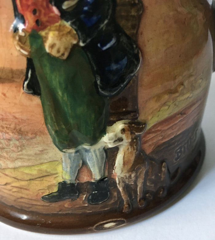 Royal Doulton Dickens Relief jug Bill Sykes D 5583 Seriesware Series ware