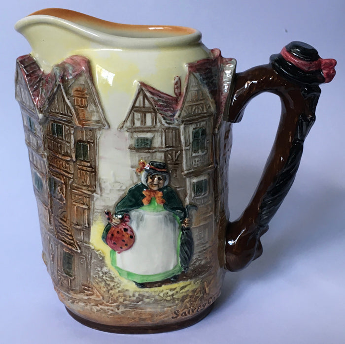 Royal Doulton Dickens Relief jug Sairey Gamp D 6395 from Martin Chuzzlewit