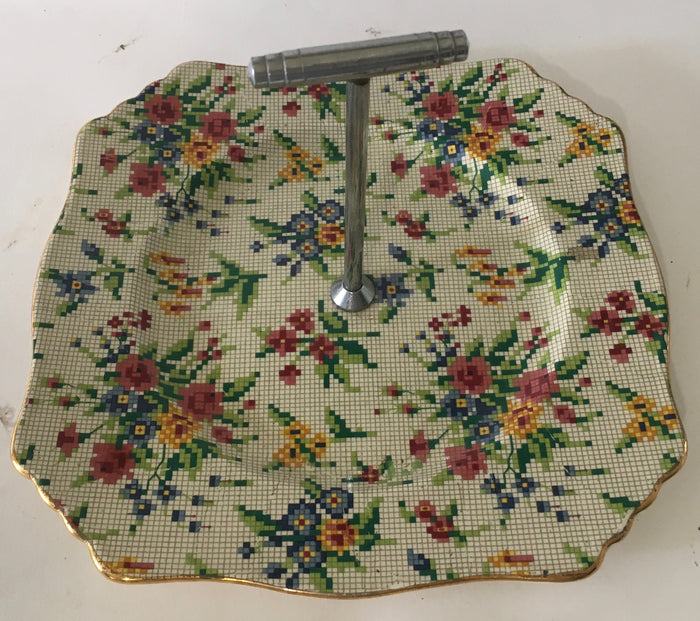 Royal Winton 'Queen Anne" Chintz - Cake Stand -  made in england