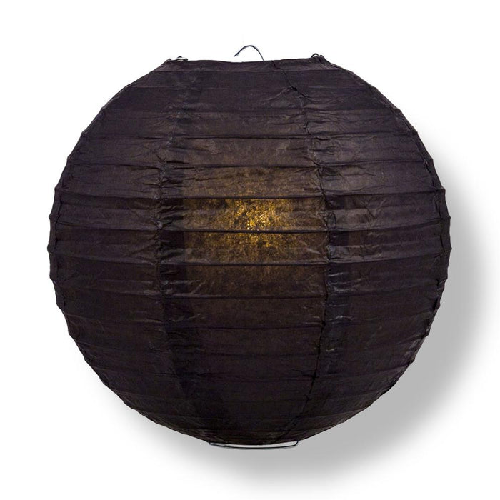 San Francisco Pro Baseball 14-inch Paper Lanterns 5pc Combo Party Pack - Dark Orange, Black, Gold, & Beige - PaperLanternStore.com - Paper Lanterns, Decor, Party Lights & More