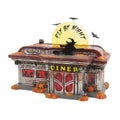 Snow Village Halloween Fly by Night Diner