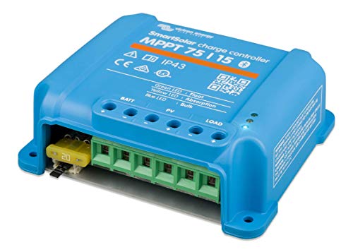 Victron SmartSolar Charge Controller with Built-in Bluetooth  MPPT 75/15  75 Volts, 15 Amps