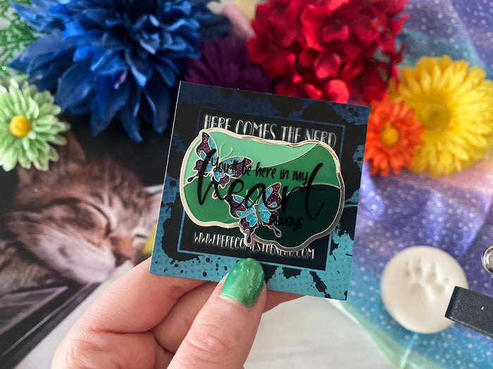"You'll be here in my heart, always" Quote - Enamel Pin